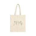 Floral Cotton Canvas Tote Bag