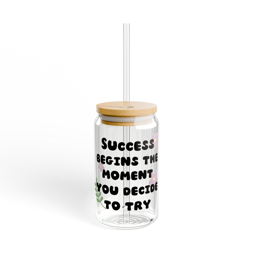 Motivational Sipper Glass, 16oz