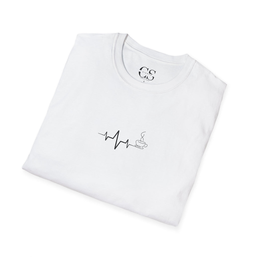 Heartbeat Design Coffee | Unisex Softstyle T-Shirt