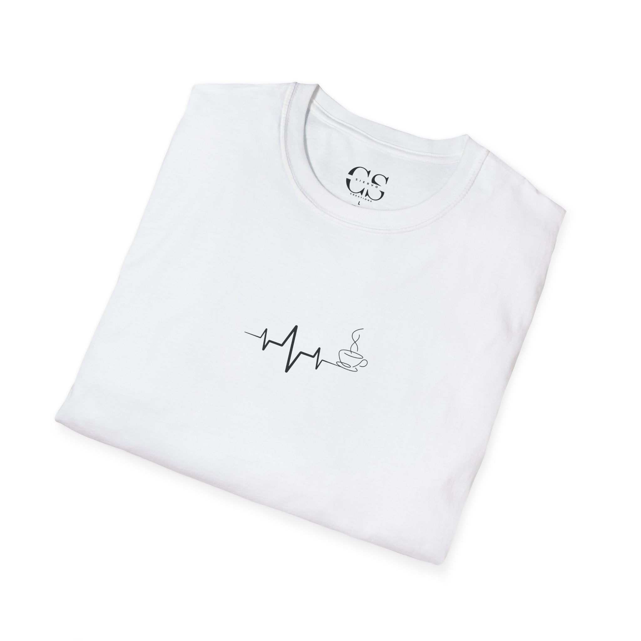 Heartbeat Design Coffee | Unisex Softstyle T-Shirt