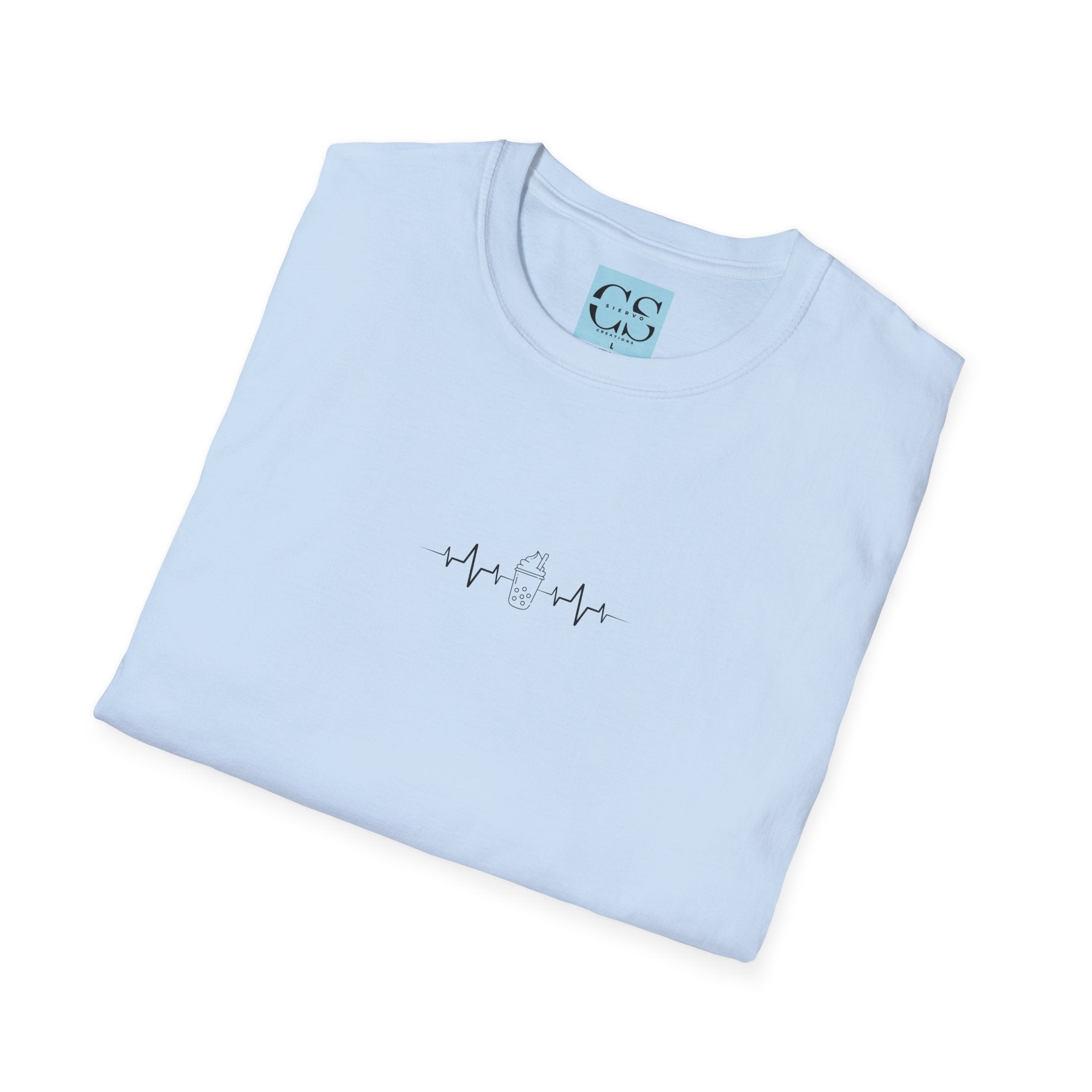 Heartbeat Frappe Graphic T-Shirt | Unisex Softstyle