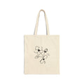 Floral Cotton Canvas Tote Bag