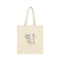 Floral Cotton Canvas Tote Bag