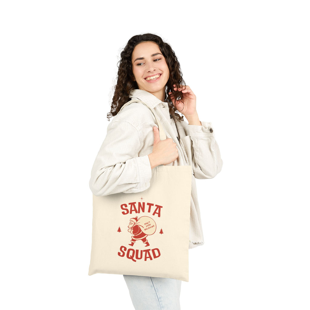 Santa Squad Canvas Tote Bag