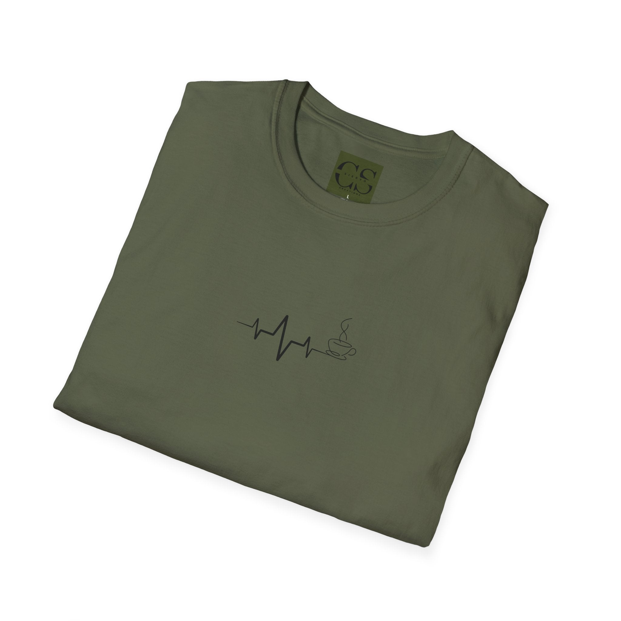 Heartbeat Design Coffee | Unisex Softstyle T-Shirt