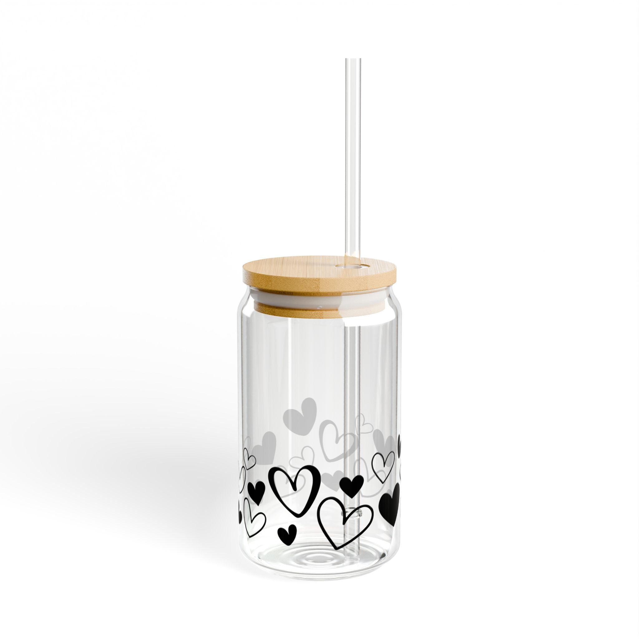 Sipper Glass Cup, 16oz