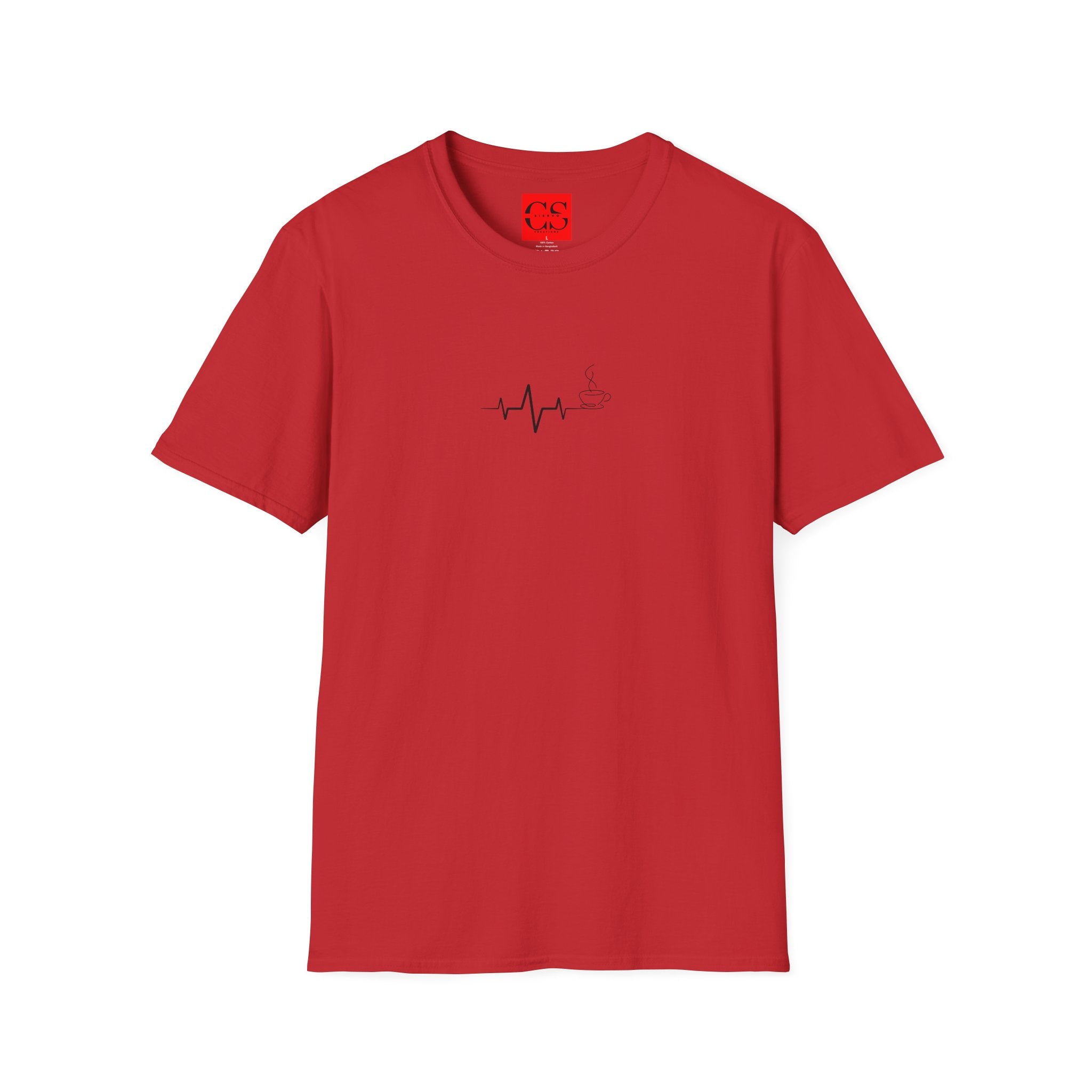 Heartbeat Design Coffee | Unisex Softstyle T-Shirt