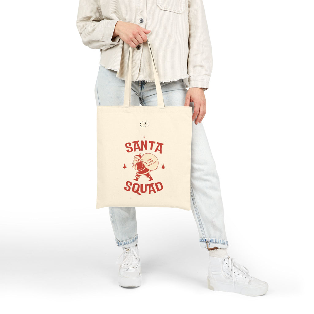 Santa Squad Canvas Tote Bag