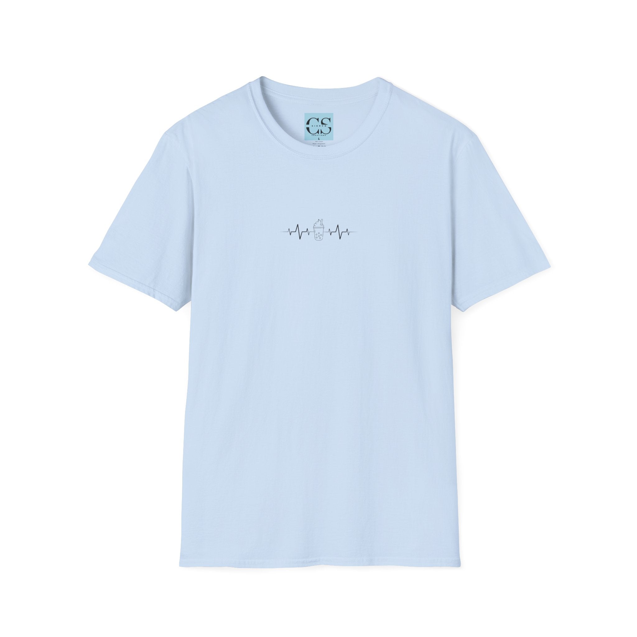 Heartbeat Frappe Graphic T-Shirt | Unisex Softstyle