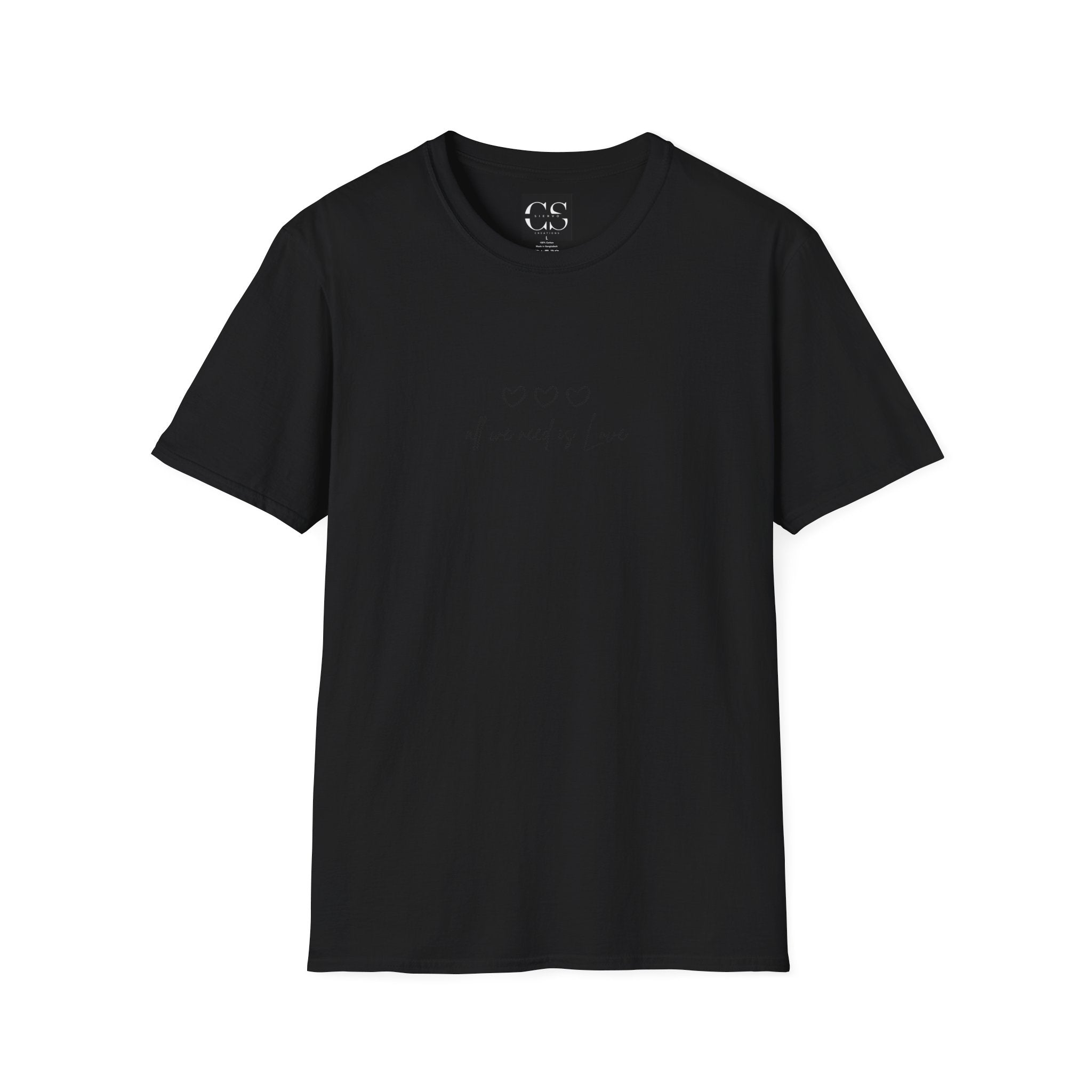 All we need is Love minimal design | Unisex Softstyle T-Shirt