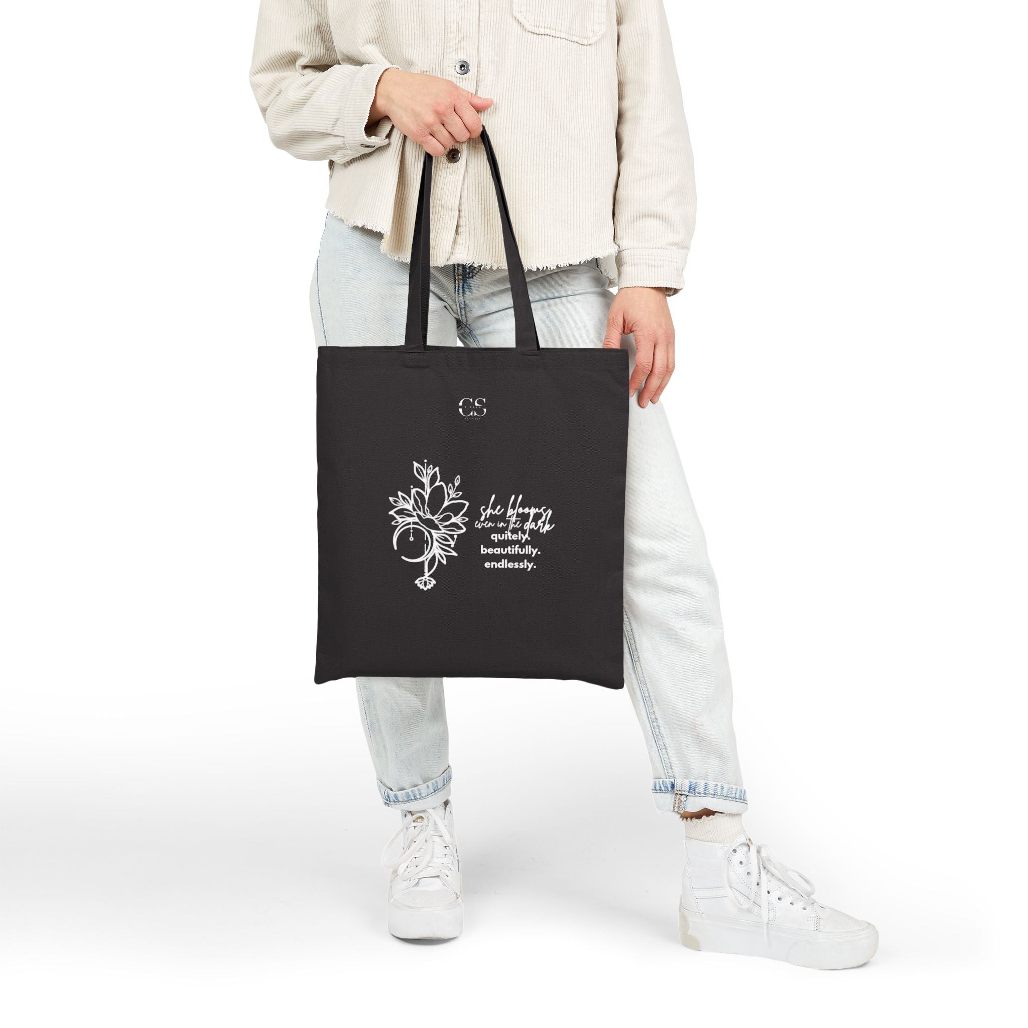 Moon & Blooms Tote Bag