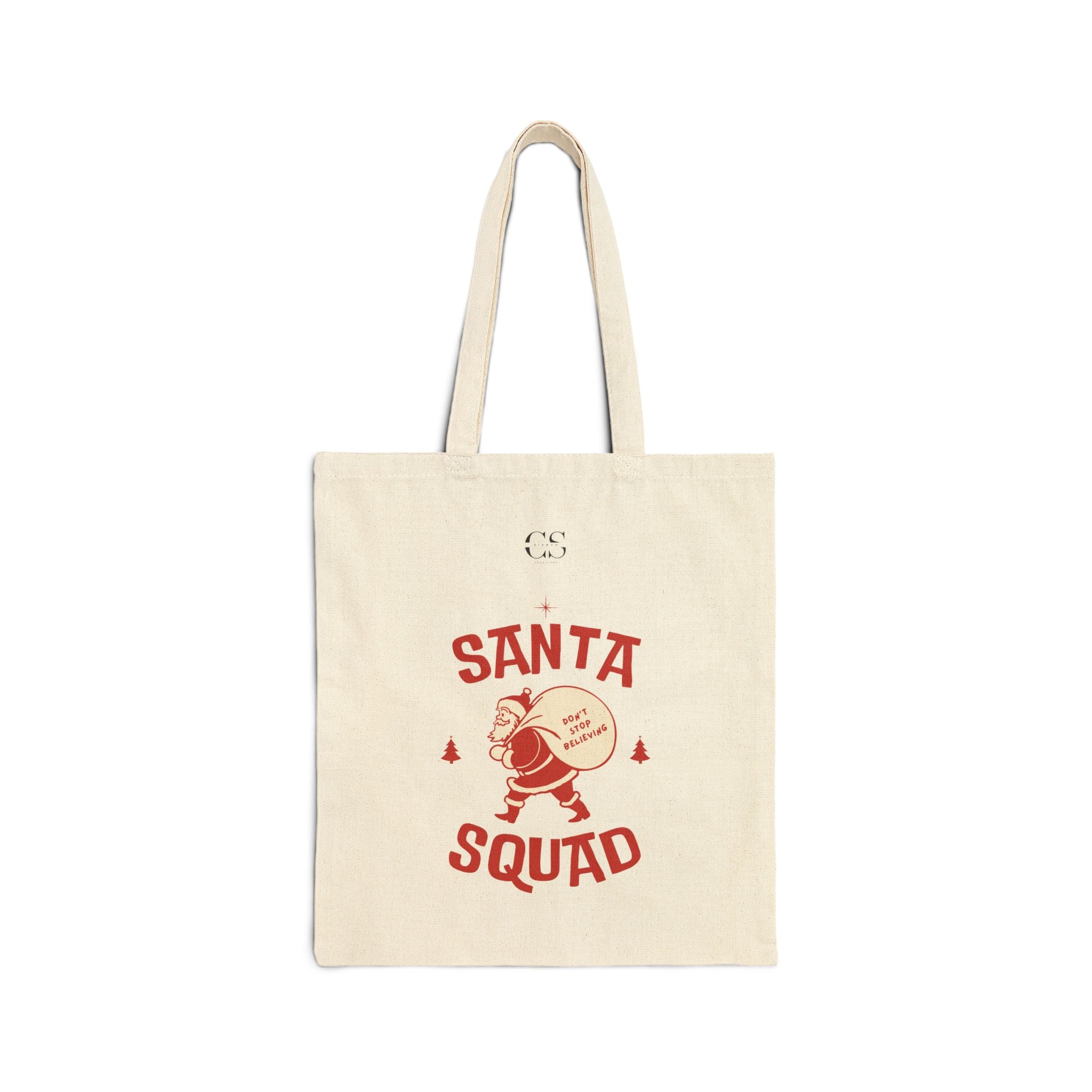 Santa Squad Canvas Tote Bag