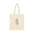 Floral Cotton Canvas Tote Bag