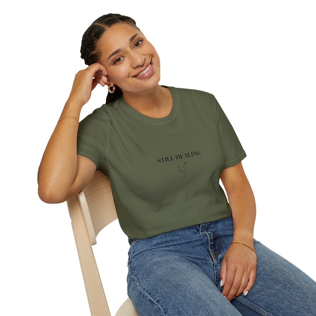 Still Healing Motivational Tee for Self-Care | Unisex Softstyle T-Shirt