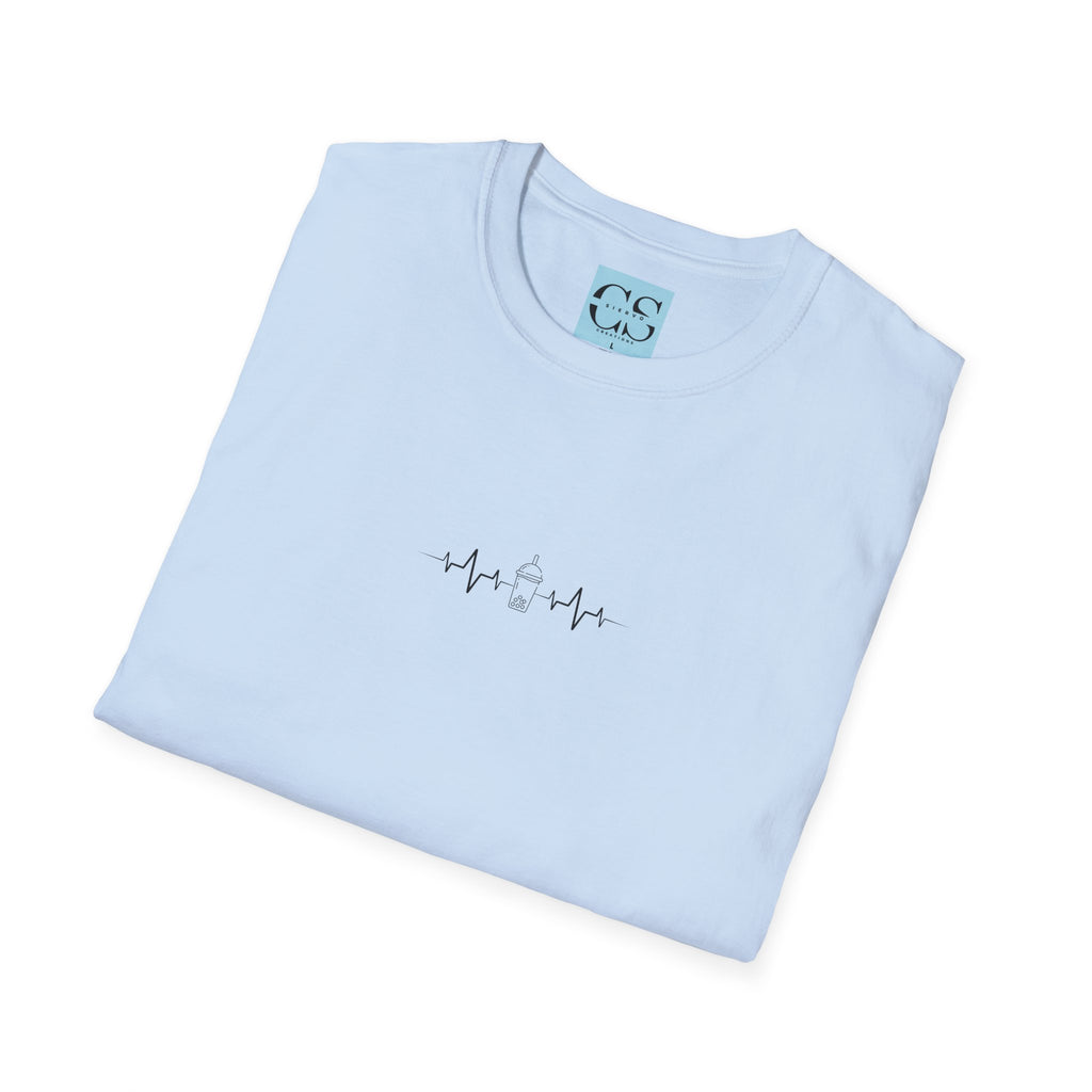 Heartbeat Boba | Unisex Softstyle T-Shirt