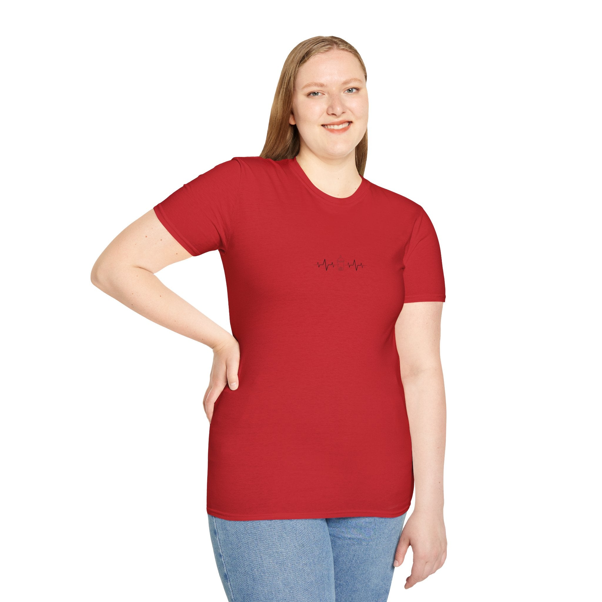 Heartbeat Boba | Unisex Softstyle T-Shirt
