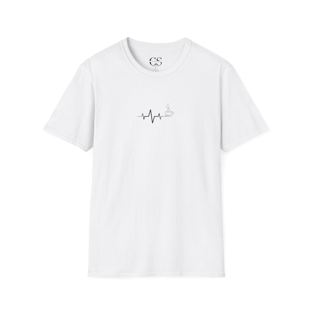 Heartbeat Design Coffee | Unisex Softstyle T-Shirt