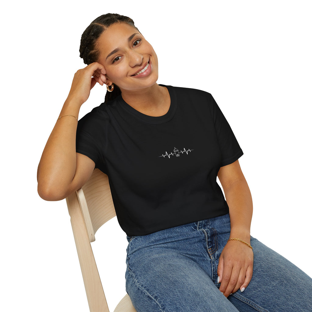Heartbeat Boba | Unisex Softstyle T-Shirt