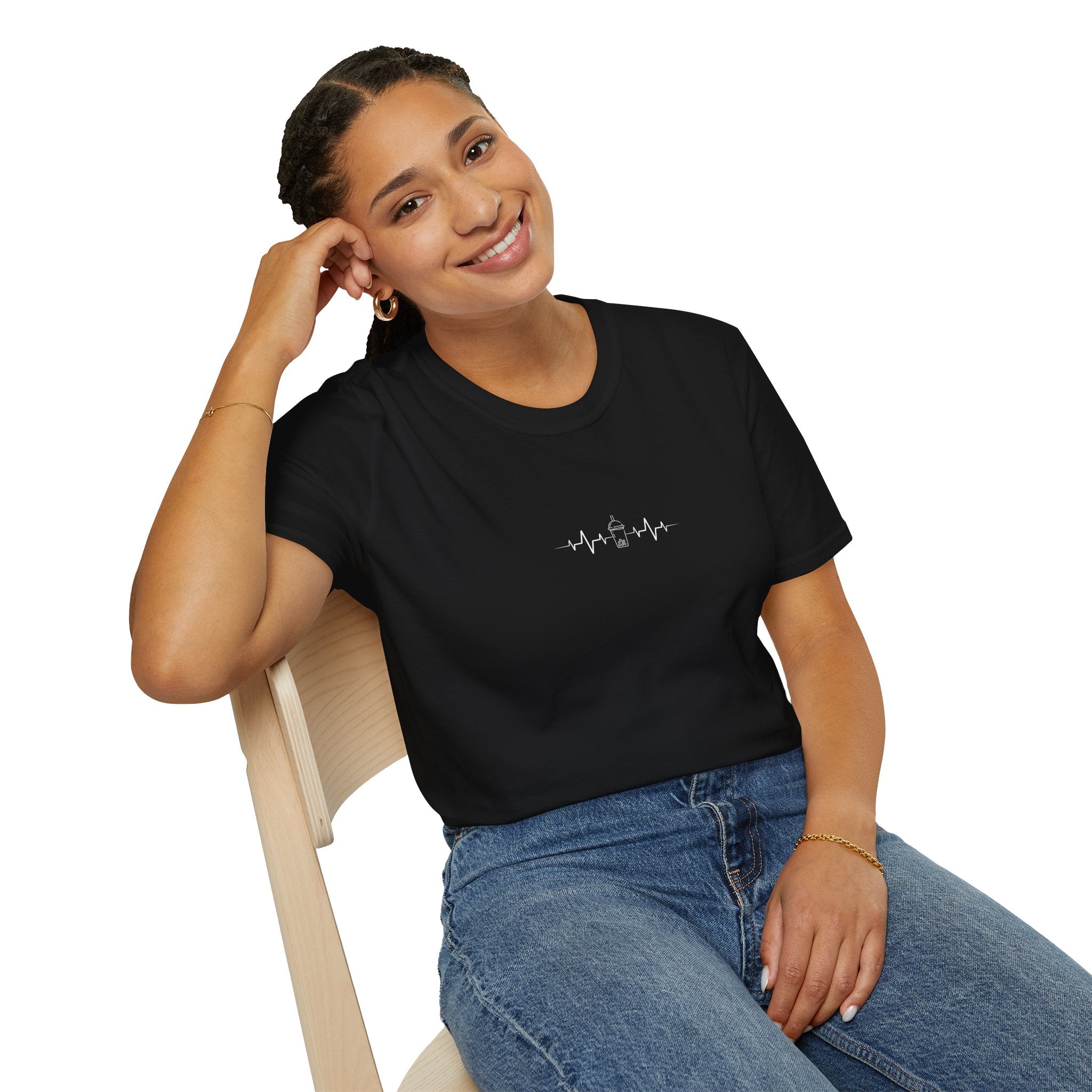 Heartbeat Boba | Unisex Softstyle T-Shirt