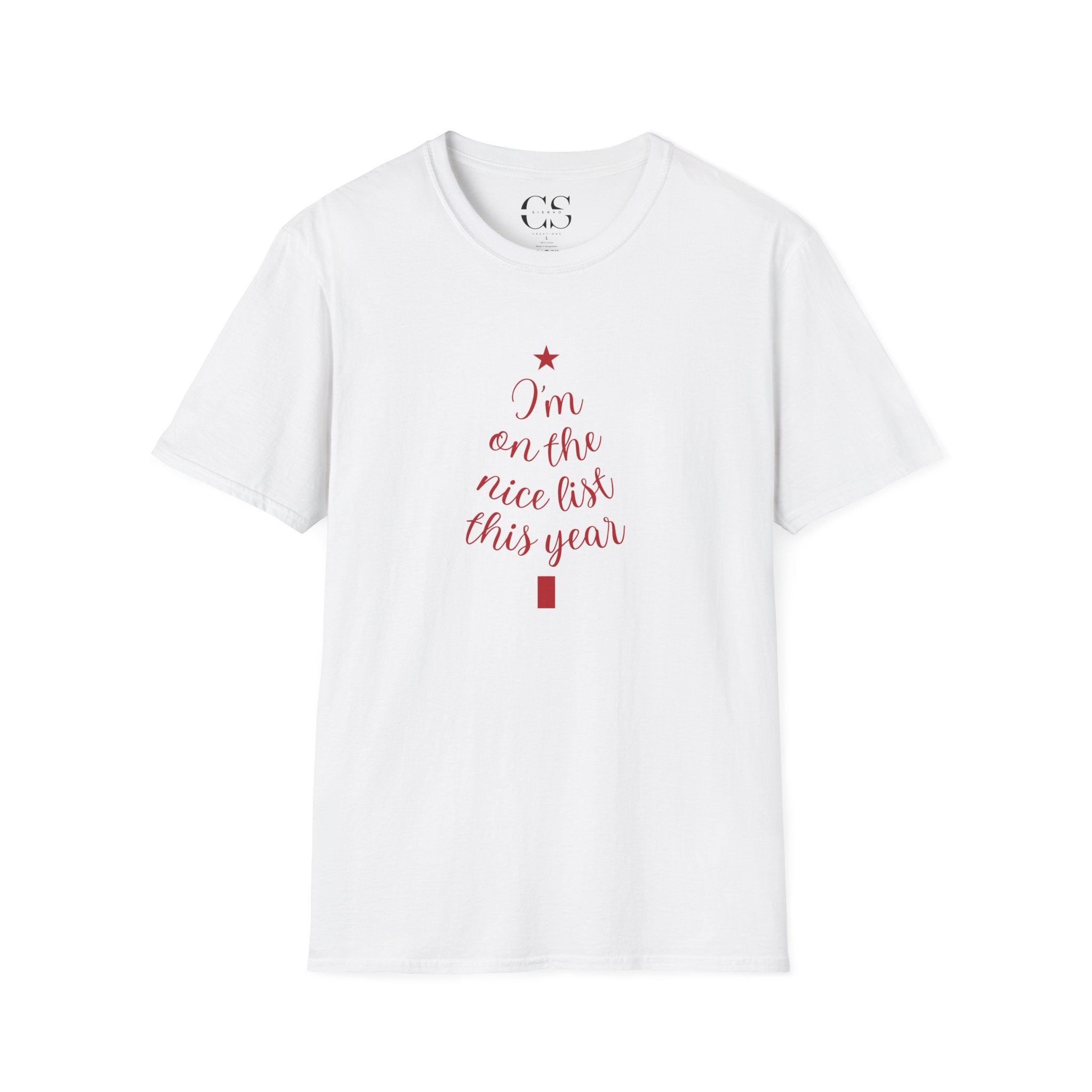 I'm on the Nice List This Year - Christmas T-Shirt