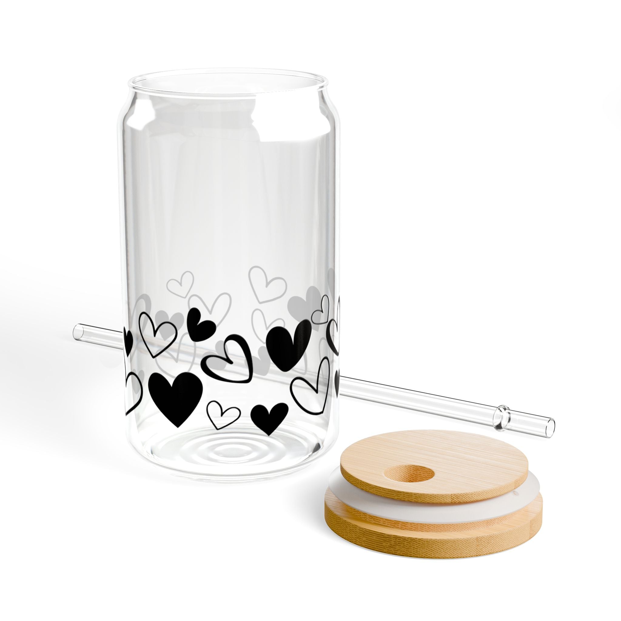 Sipper Glass Cup, 16oz