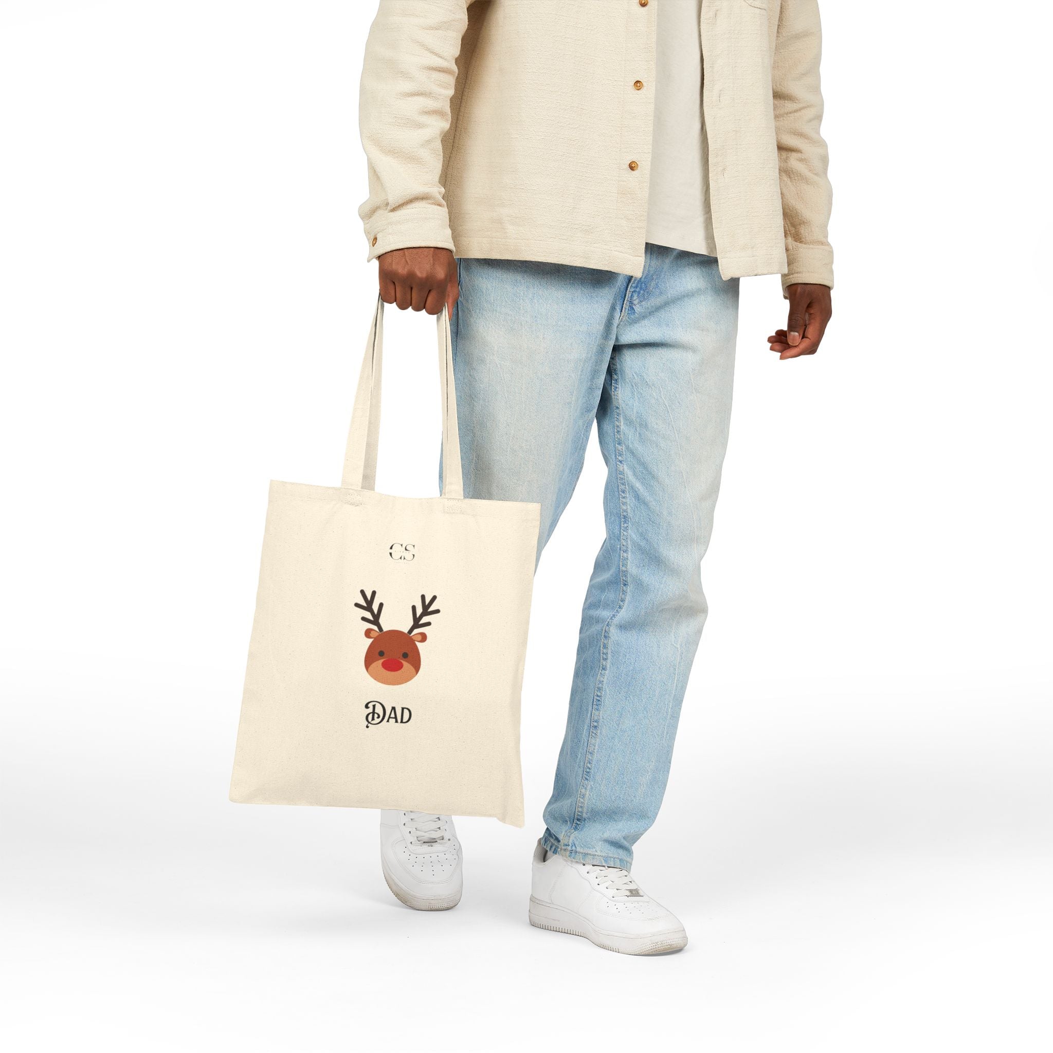 Dad Reindeer Tote Bag
