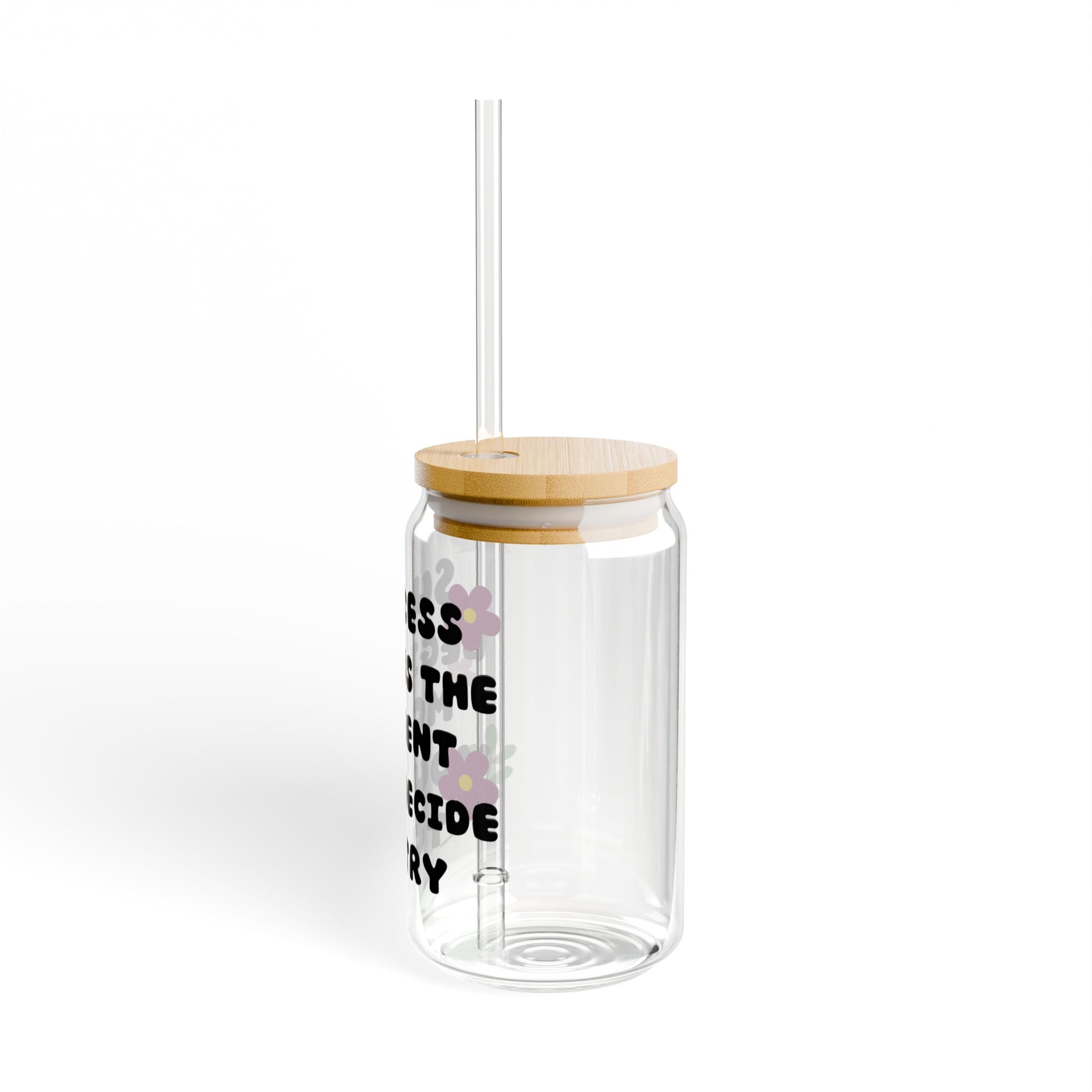 Motivational Sipper Glass, 16oz