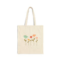 Floral Cotton Canvas Tote Bag